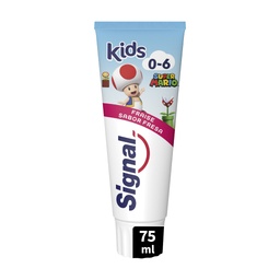 [838649] Signal Children's Toothpaste Super Mario Strawberry 0-6 years 75ml