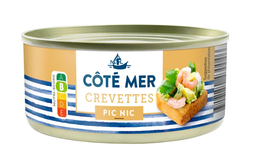 [659946] CÔTÉ MER PICNIC CANNED SHRIMPS 105G x 12