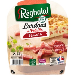 [970269] 150G REGHALAL SMOKED POULTRY LARDONS 2x75g S/ATM