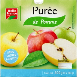 [947028] PUREE DE POMME SSA BF POT 8 X 100 G