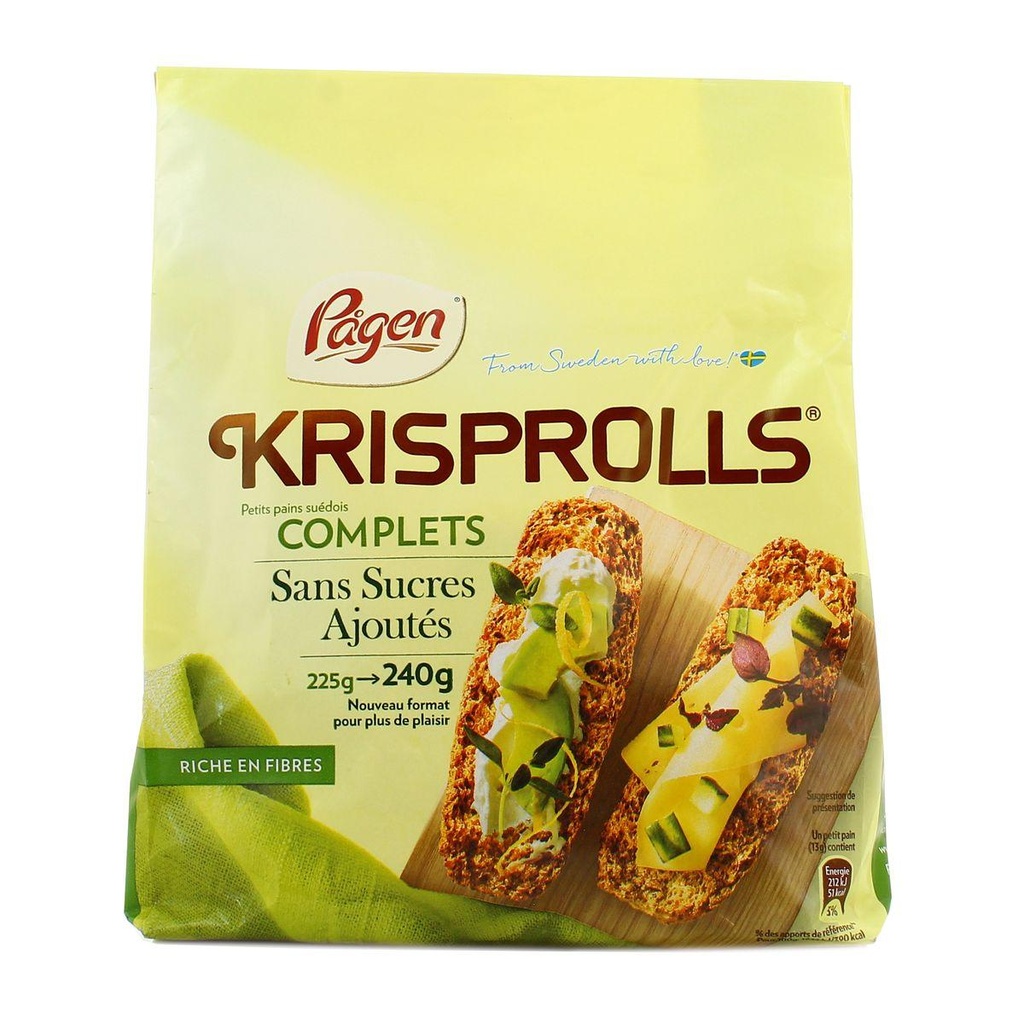 KRISPROLL NO SUGAR 240G	