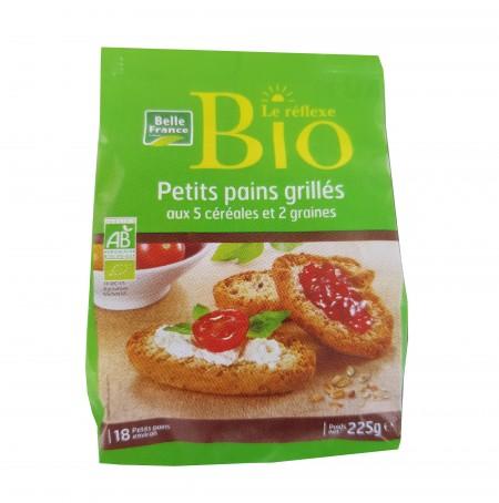 PETIT PAIN GRILLE CEREALES X 18 BIO BF SACHET 225G