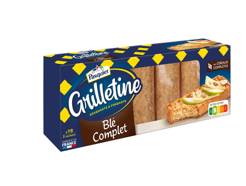 Whole Wheat Grilletine x18 slices