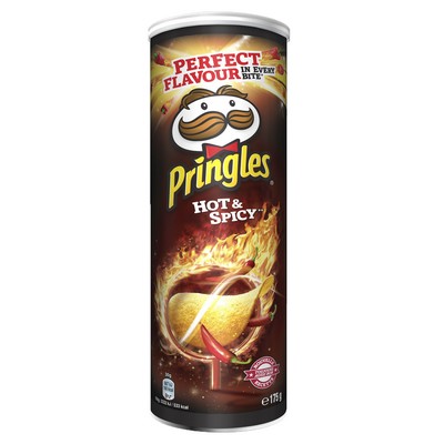 Pringles Hot & Spicy Stacked Chips - 175g