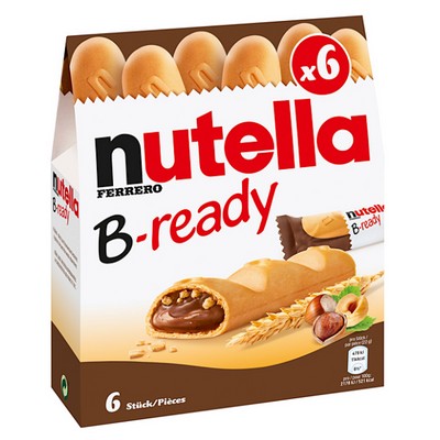Biscuits Nutella B-ready x6 gaufrettes fourrées - 132g