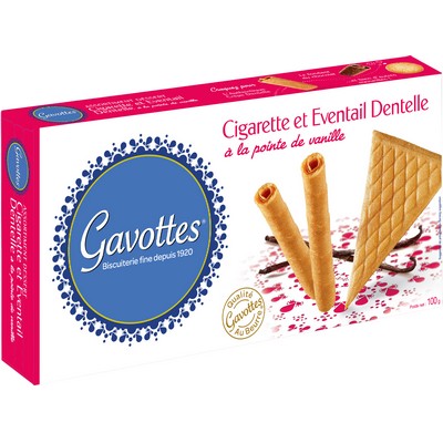 Dessert Assortment Box (Cigarettes & Fans) 100g Gavottes
