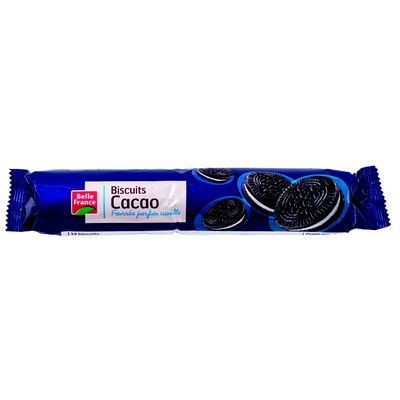 Belle France Cocoa Biscuits Filled with Vanilla 154g