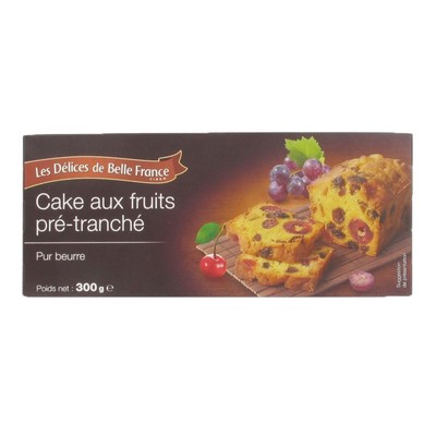 CAKE AUX FRUITS PUR BEURRE DBF ETUI 300 G