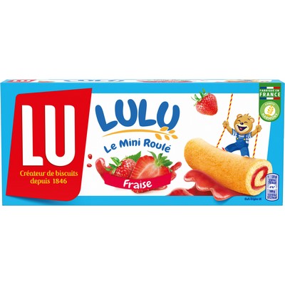 Lulu Strawberry Mini Swiss Rolls 150g