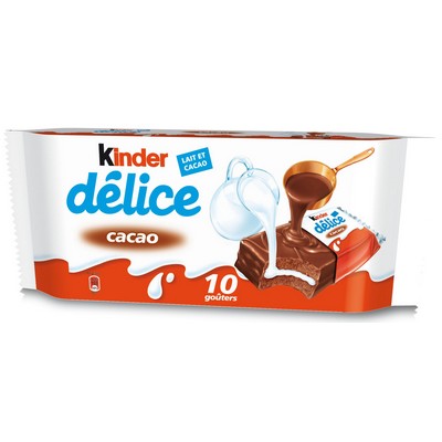 Kinder Délice Cake cocoa with milk filling x10 - 390g