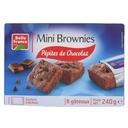 Mini Brownies with Chocolate Chips x8 Belle France Box 240g