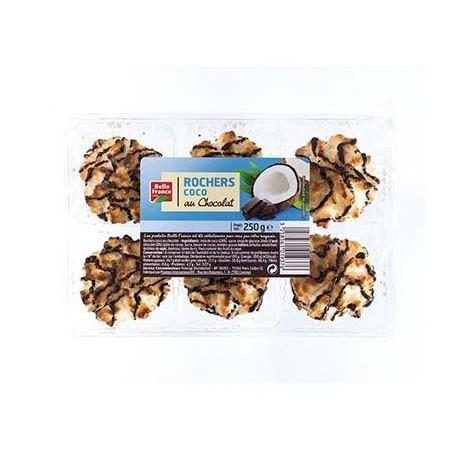 Chocolate Coconut Rochers x6 Belle France Tray 250g