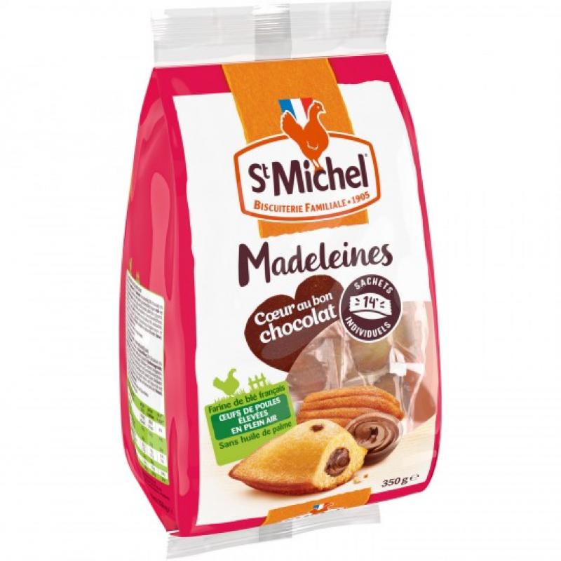 Chocolate-Filled Madeleines x14 Individual Packs - 350g Pack