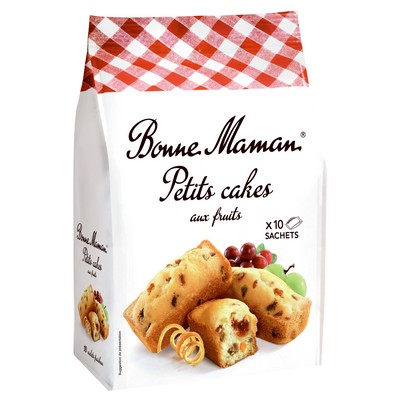 BONNE MAMAN - PETITS CAKES AUX FRUITS X10 - 300G