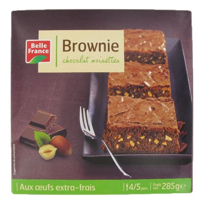 Belle France Chocolate Hazelnut Brownie 285g Box