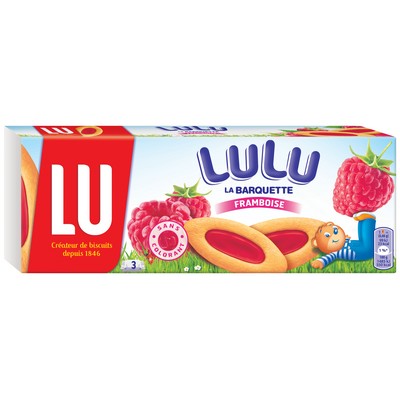 Lulu Raspberry Fruit Barquette 120g