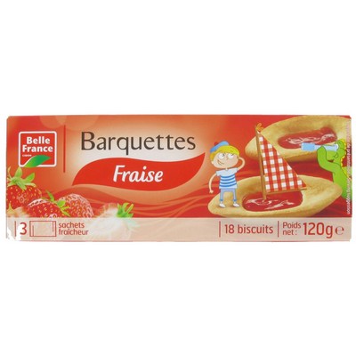 Strawberry Barquette x18 Belle France 120g Box