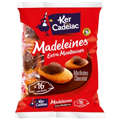 Bag of 16 Chocolate Madeleines 400g