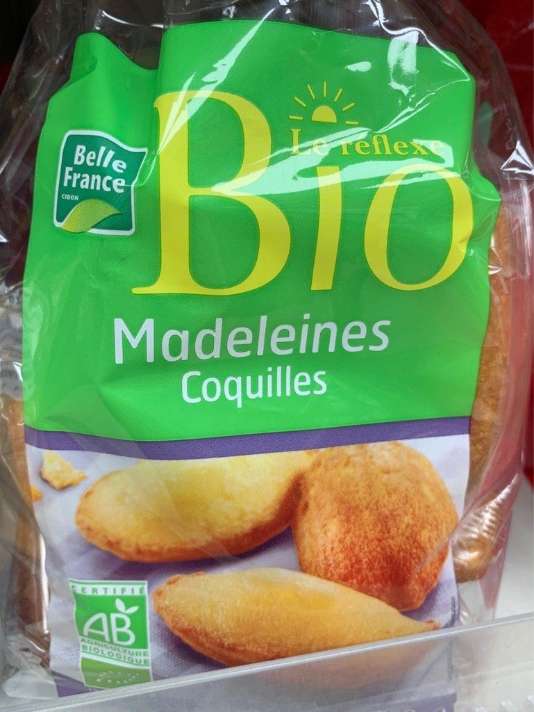 Organic Shell Madeleines x10 Belle France – 250g