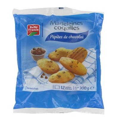 MADELEINE COQUILLE PEPITES CHOCOLAT BF 300 G
