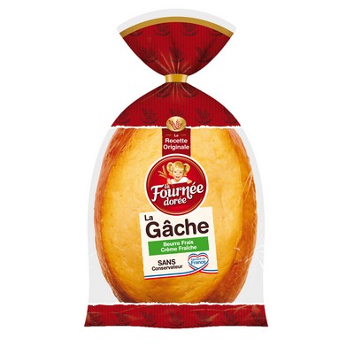 Gâche Beurre Frais et Crème Fraîche 500g La Fournée Dorée