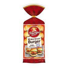 10 Mini Brioche Burger Buns 200 g La Fournée Dorée
