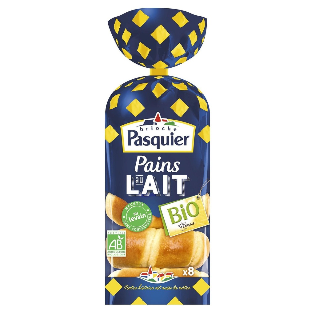 Pains au lait Bio x8 280g *