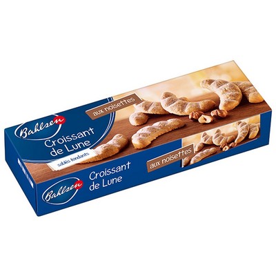 Bahlsen Croissant de Lune - Buttery Hazelnut Shortbread Biscuits 125g