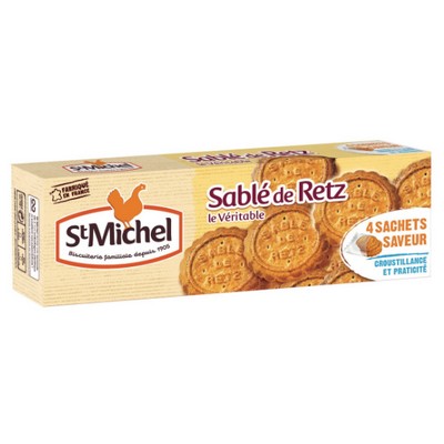 ST MICHEL - SABLÉ DE RETZ - 4 SACHETS DE 5 SABLES - LE PAQUET DE 120G