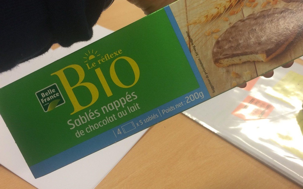 Organic Milk Chocolate Covered Shortbread x20 Belle France 200g
