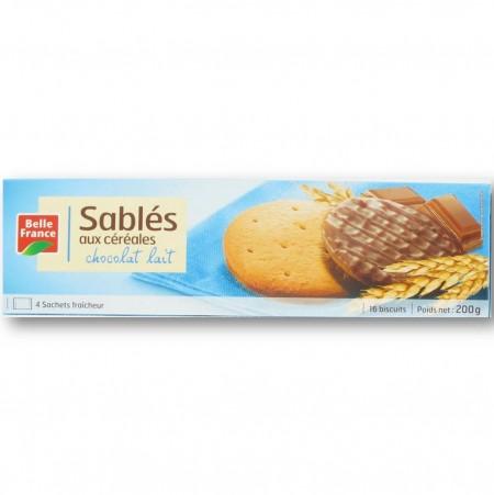 Milk Chocolate Cereal Shortbread x16 Belle France Box 195g