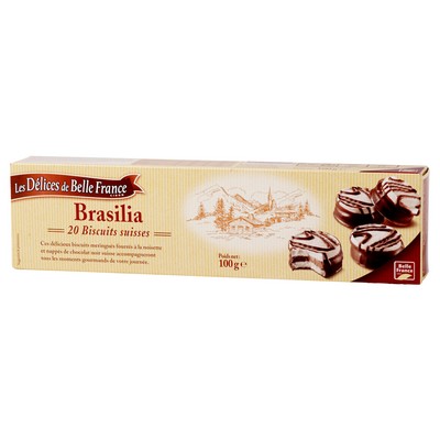 BRASILIA Swiss Biscuits x20 DBF Box 100g