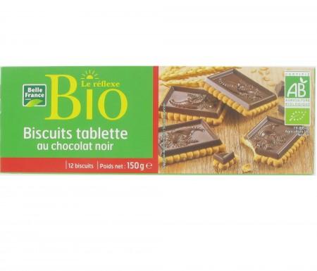 PETIT BEURRE TABLETTE CHOCO NOIR BIO BF ETUI 150 G