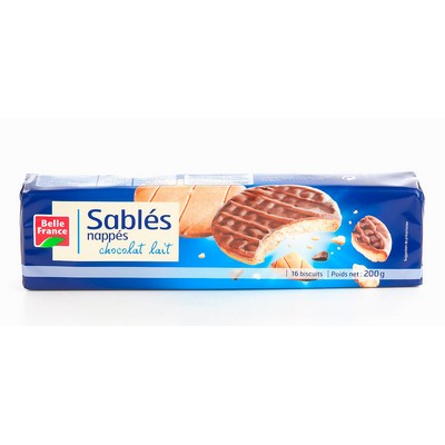 Milk Chocolate Coated Shortbread x16 Belle France Box 195g