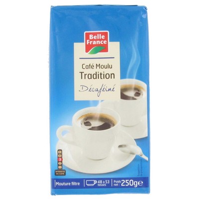 Belle France Tradition Decaffeinated Ground Coffee 250g
