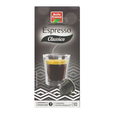 Espresso Classico Belle France x10 Aluminum Capsules 52g