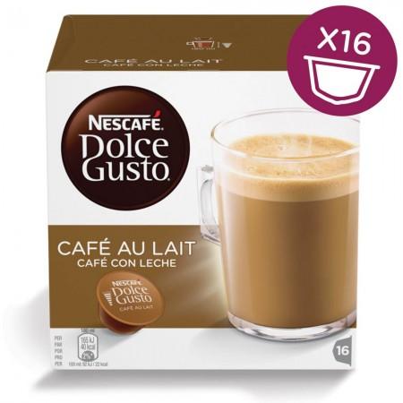 Capsules NESCAFE DOLCE GUSTO Café au Lait Boîte de 16 capsules 160g