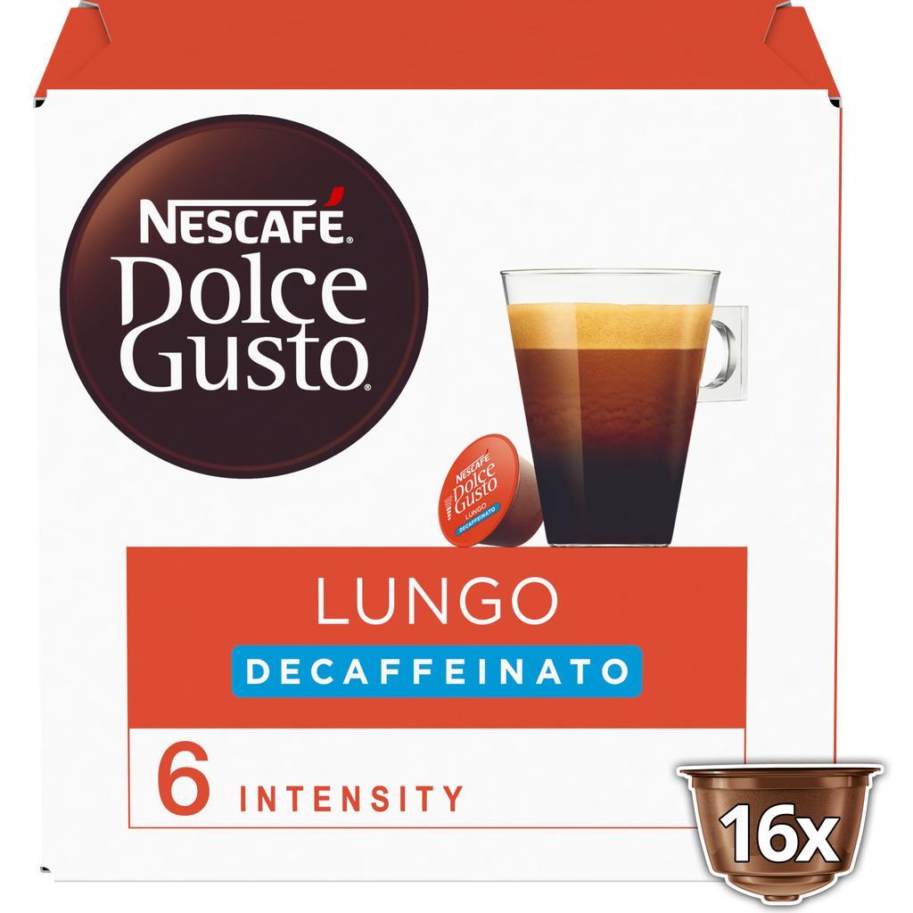 NESCAFÉ DOLCE GUSTO Lungo Decaffeinato Capsules Box of 16