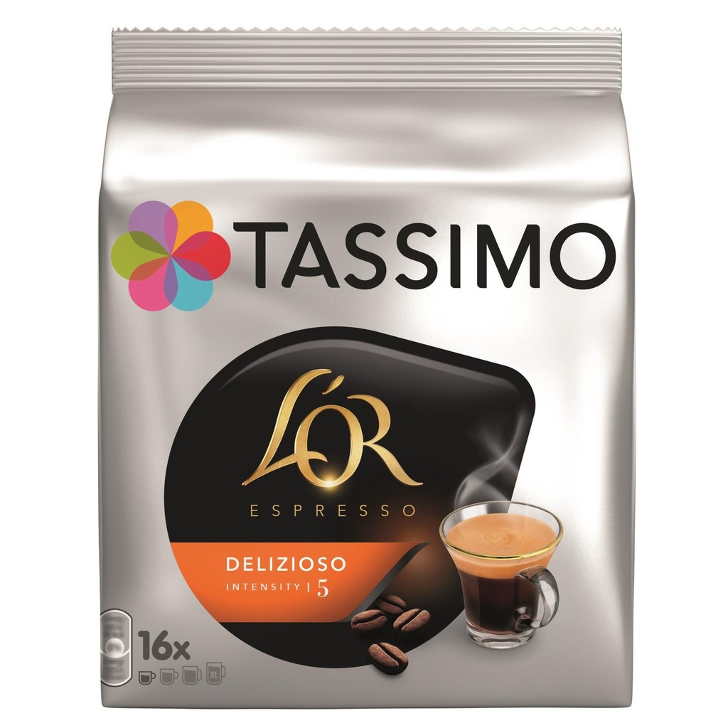 TASSIMO L OR DELIZIOSO CAFE EN DOSETTES (INTENSITE 5) X 16 - 104 GR