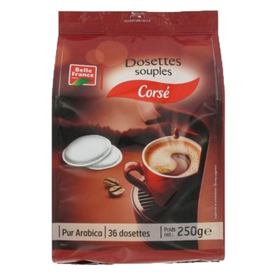Corse Pure Arabica Coffee Pods x36 Belle France 250g