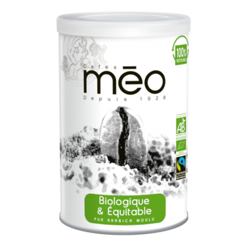 CAFE MEO BOITE METAL BIOLOGIQUE MAX HAVELAAR 250G MOULU