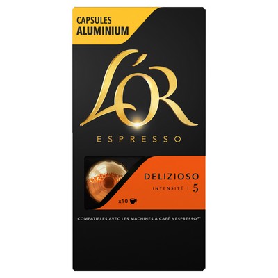L’OR Espresso Delizioso Coffee Capsules x10 (Intensity 5) - 52g