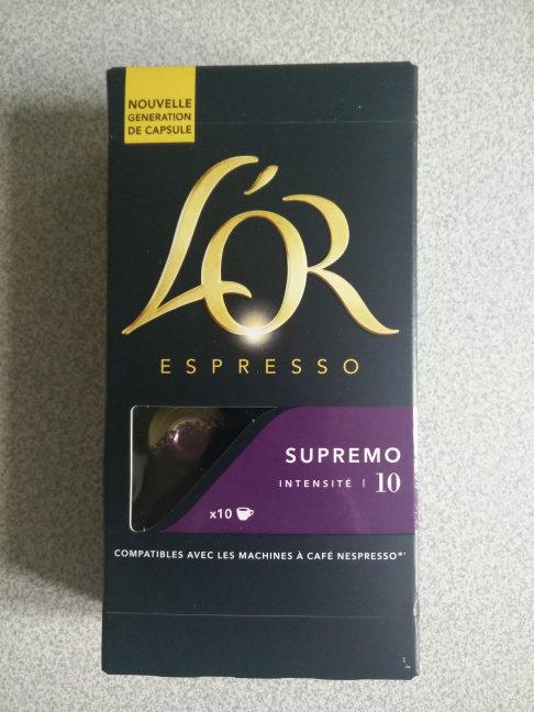L OR ESPRESSO SUPREMO CAFE EN CAPSULES X 10 (INTENSITE 10) - 52 GR