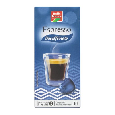 Belle France Decaffeinated Espresso x10 Aluminum Capsules 52g