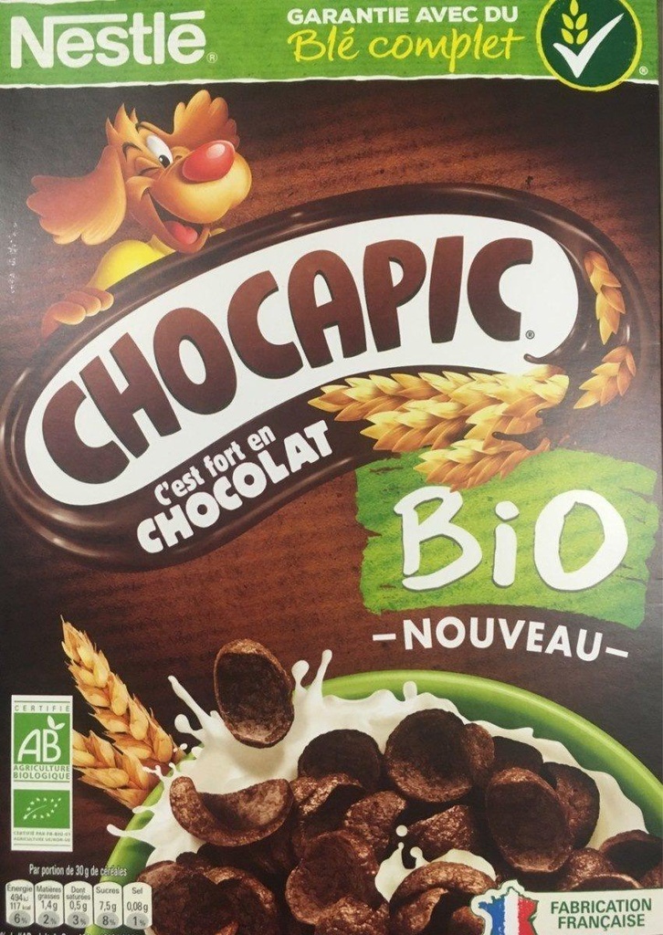 NESTLE CHOCAPIC BIO Céréales 375g