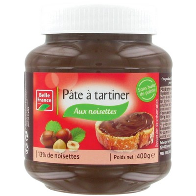 PATE A TARTINER AUX NOISETTES BF POT 400 G