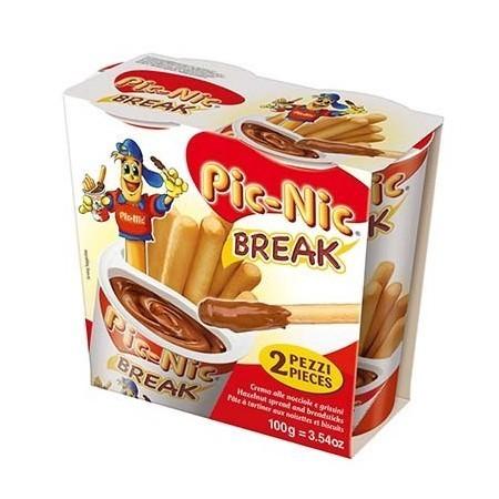 Pâte à tartiner aux noisettes et biscuits Pic Nic Break - bi-pack 2x50gr