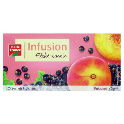 INFUSION PÊCHE CASSIS X 25 SACHETS BF ETUI