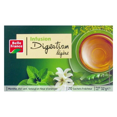 Light Digestion Herbal Tea x20 Sachets Belle France Box