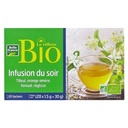 Organic Evening Herbal Tea x20 Sachets Belle France Box
